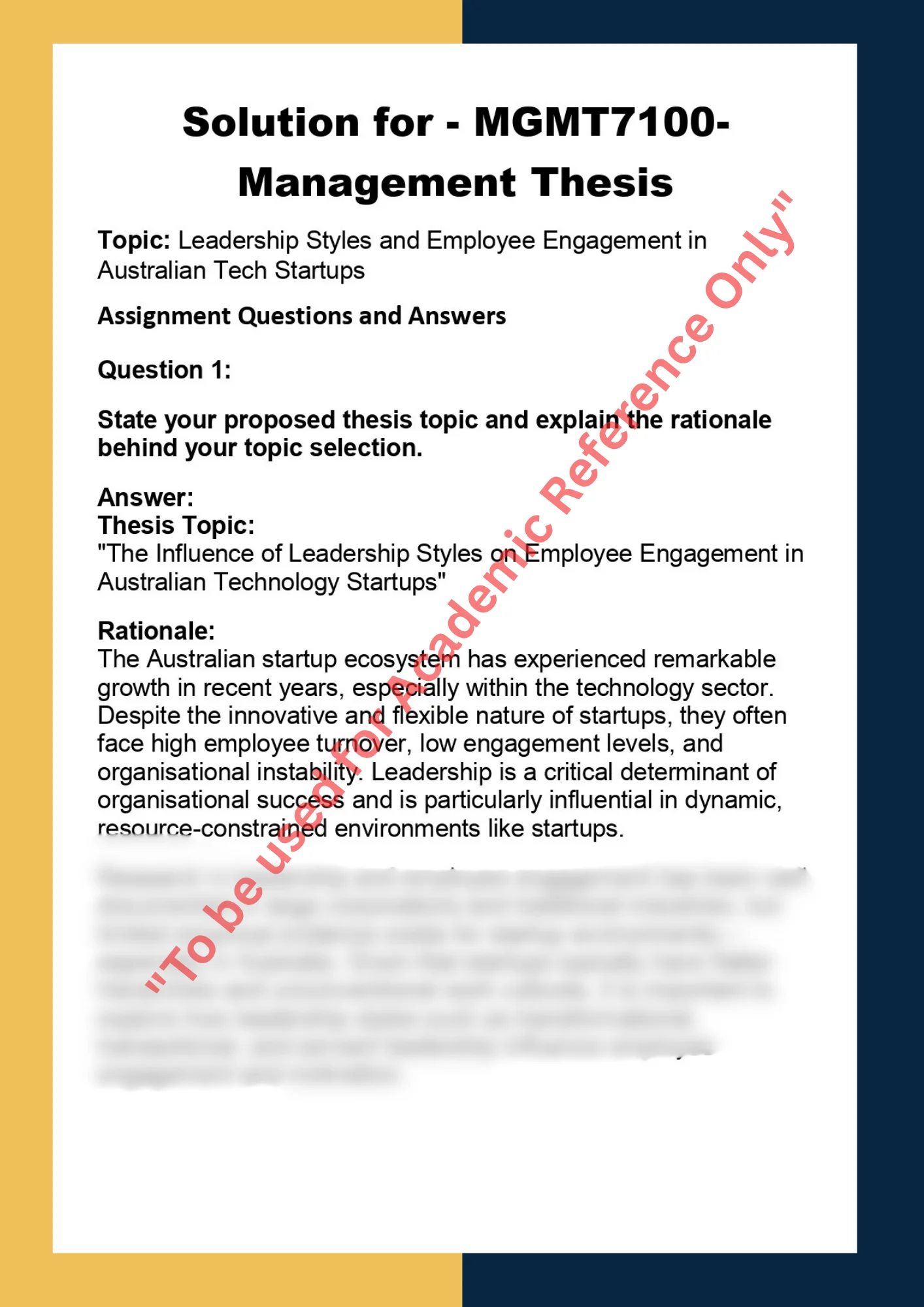 MGMT7100- Management Thesis 0